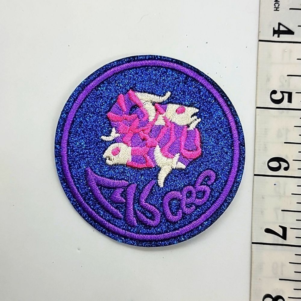 🎈5/$10🎈 PATCHES..CROC CHARMS.. Pisces.. glitter..